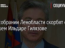 В Заксобрании Ленобласти скорбят об умершем Ильдаре Гилязове