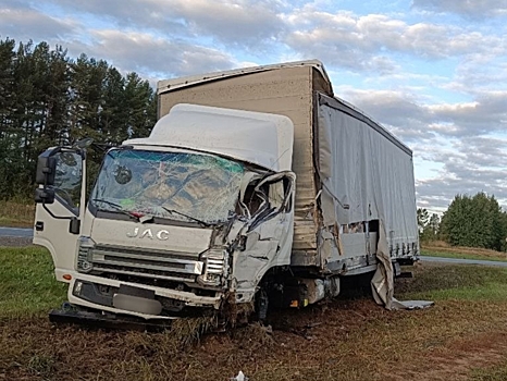 Водитель грузовика погиб в столкновении с другим большегрузом в Малопургинском районе