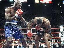 Майк Тайсон — Эвандер Холифилд, первый бой, Холифилд нокаутировал Тайсона, Тайсон откусил ухо