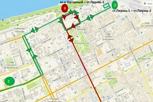 В Перми с 17 ноября изменятся маршруты следования автобусов №2 и №3