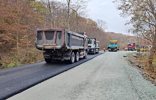 Во Владивостоке начали асфальтировать дорогу к центру «Маяк»