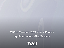 WWF: 25 марта 2023 года в России пройдет акция «Час Земли»