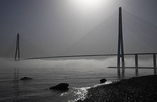 Во Владивостоке временно закрыли мост на остров Русский