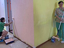 Сотрудники Филимонковского детского дома-интерната «Солнышко» провели косметический ремонт