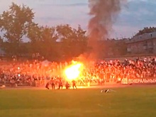 Неудачный трюк каскадера на Урале попал на видео