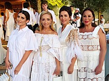 Татьяна Навка с подругами прибыли на день рождения Игоря Крутого в белоснежных платьях