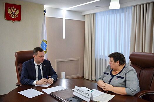 Роман Бусаргин провел встречу с главой Лысогорского района Валентиной Фимушкиной