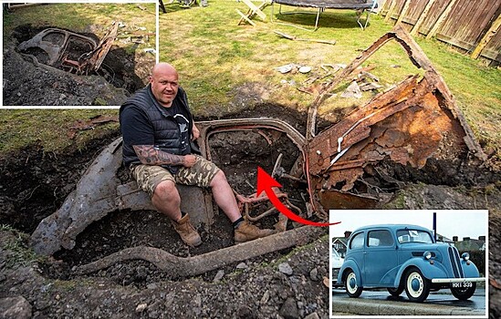 Британец откопал во дворе дома таинственный Ford Popular 103е из 50-х
