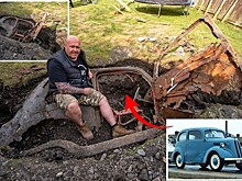Британец откопал во дворе дома таинственный Ford Popular 103е из 50-х