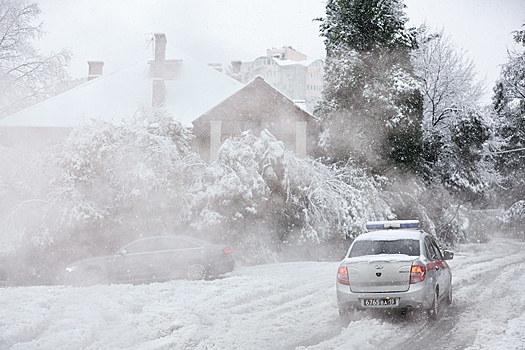 С улиц Сочи вывезли 70 тысяч кубометров снега