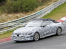 Новый Mercedes CLE Cabrio 2023 проходит первые испытания на трассе Нюрбургринг