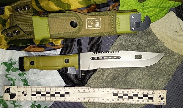Под Волгоградом мужчину подозревают в попытке сбыта холодного оружия