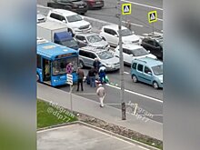 Движение на Алтуфьевском шоссе восстановлено после ДТП с участием автобуса и велосипедиста