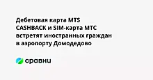Дебетовая карта MTS CASHBACK и SIM-карта МТС встретят иностранных граждан в аэропорту Домодедово