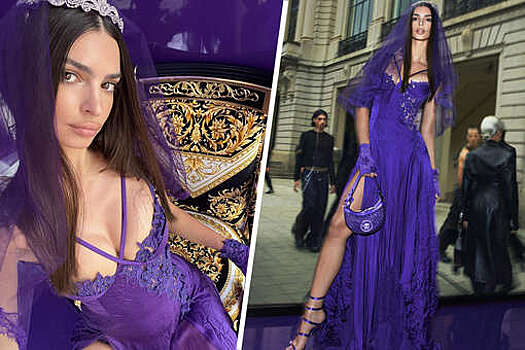 Ратаковски в образе невесты снялась в рекламе Versace