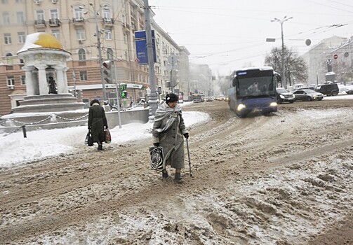 Из-за снежного шторма в Петербурге объявлен оранжевый уровень опасности