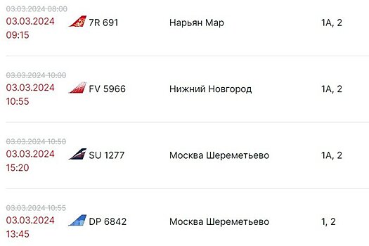 Самолеты вылетают из Казани с задержкой