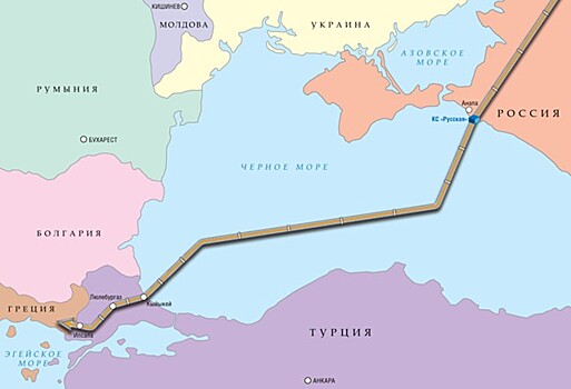 "Газпром" уложил 170 км "Турецкого потока"