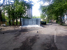 Контейнерная площадка с твердым покрытием обустроена в районе улиц Кронштадтской и Одесской