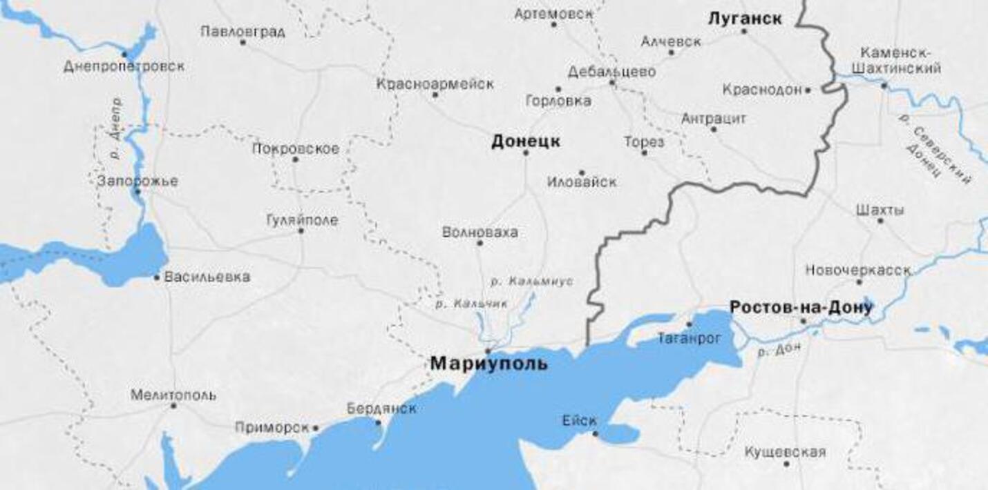 Азовское море мариуполь карта