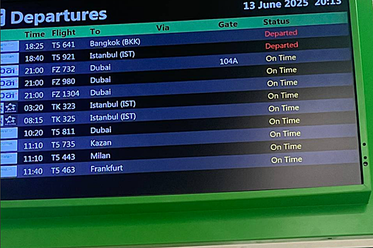 Пассажиры flydubai рассказали, как на весь день застряли в аэропорту Ашхабада