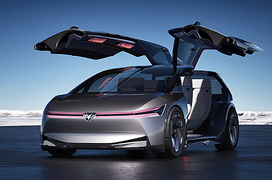 BAIC показал 1600-сильный электрокар с «крыльями чайки»