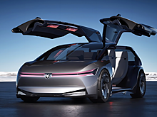 BAIC показал 1600-сильный электрокар с «крыльями чайки»