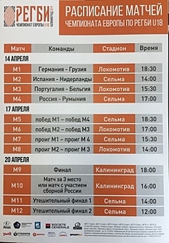 Назван фаворит континентального турнира по регби в Калининграде