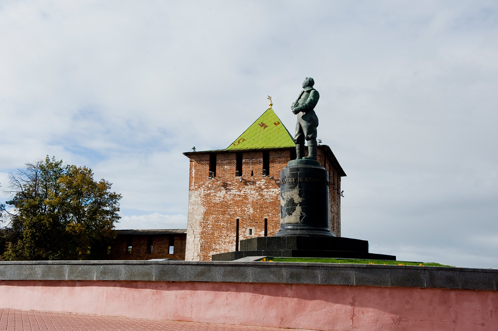 Чкаловская лестница и памятник Чкалову, Нижний Новгород, Россия, Европа