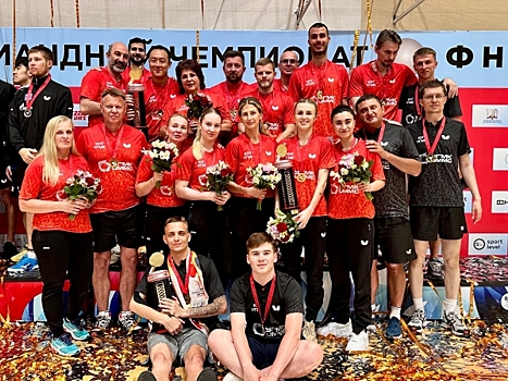 Свердловчане впервые выиграли сразу два чемпионата России по настольному теннису