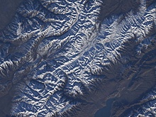 "Роскосмос" показал горы Памира с высоты МКС