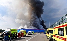 МЧС потушило пожар на складе Ozon в Подмосковье