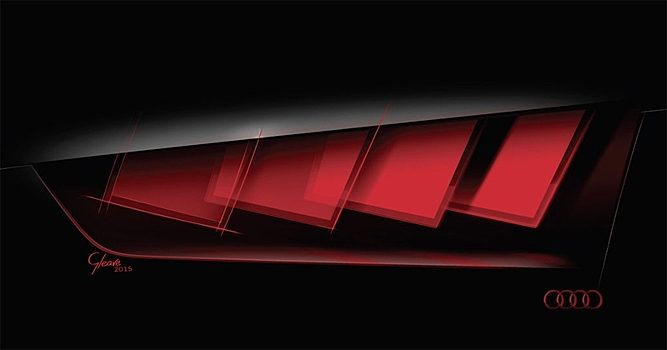 Audi покажет новые матричные фары на органических светодиодах