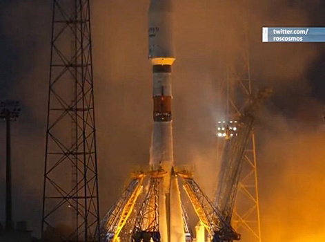 Самарская ракета-носитель "Союз-СТ-Б" с разгонным блоком "Фрегат-М" успешно вывела на орбиту несколько спутников