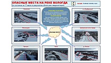 Опасные места на реке Вологде нанесли на специальную карту