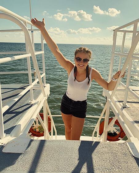 Будущая мисс США Одри Экерт во время отдыха в 2018 году