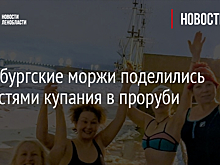 Петербургские моржи поделились хитростями купания в проруби