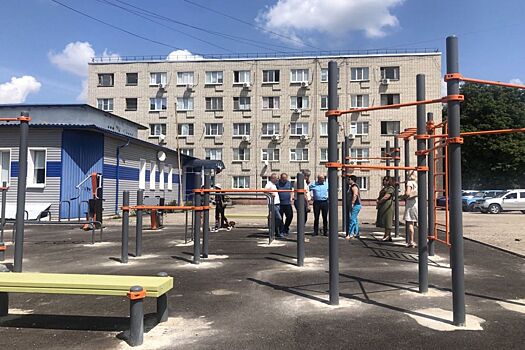 Партийцы проинспектировали строительство «умной» спортивной площадки в Сеймском округе