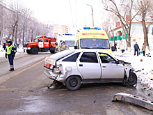 В Самарской области маршрутный автобус попал в ДТП