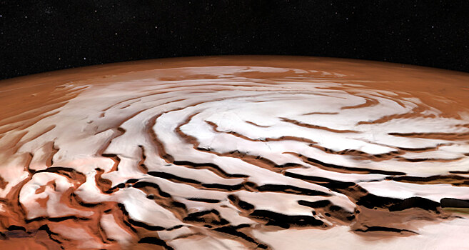 Как выглядел сход ледника на древнем Марсе
