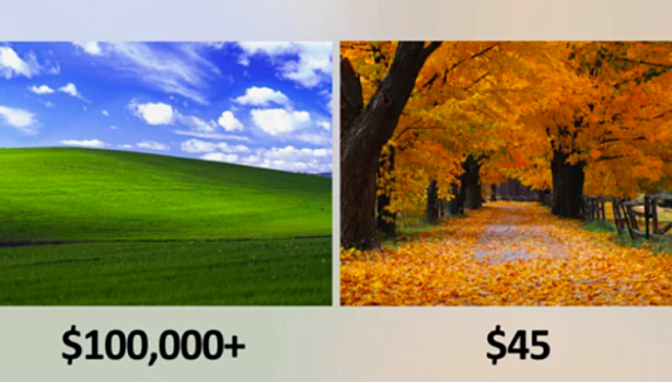 Такие разные обои: Microsoft заплатила 100 тысяч за «Безмятежность» и 45 долларов за «Осень»