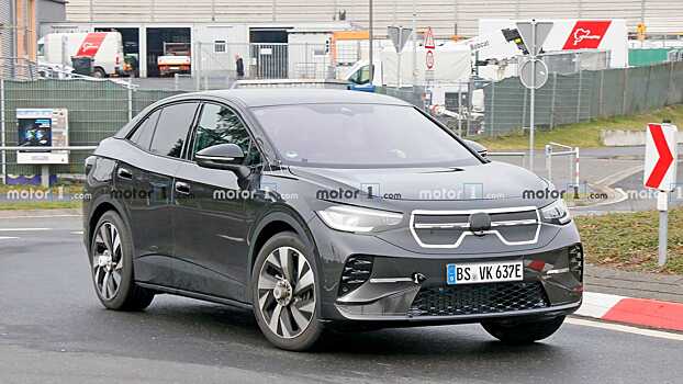  		 			Новый VW ID.4 Coupe засветился на Нюрбургринге с поддельной решеткой 		 	