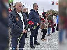 В Белоярске торжественно открыли памятник воинам-защитникам Отечества