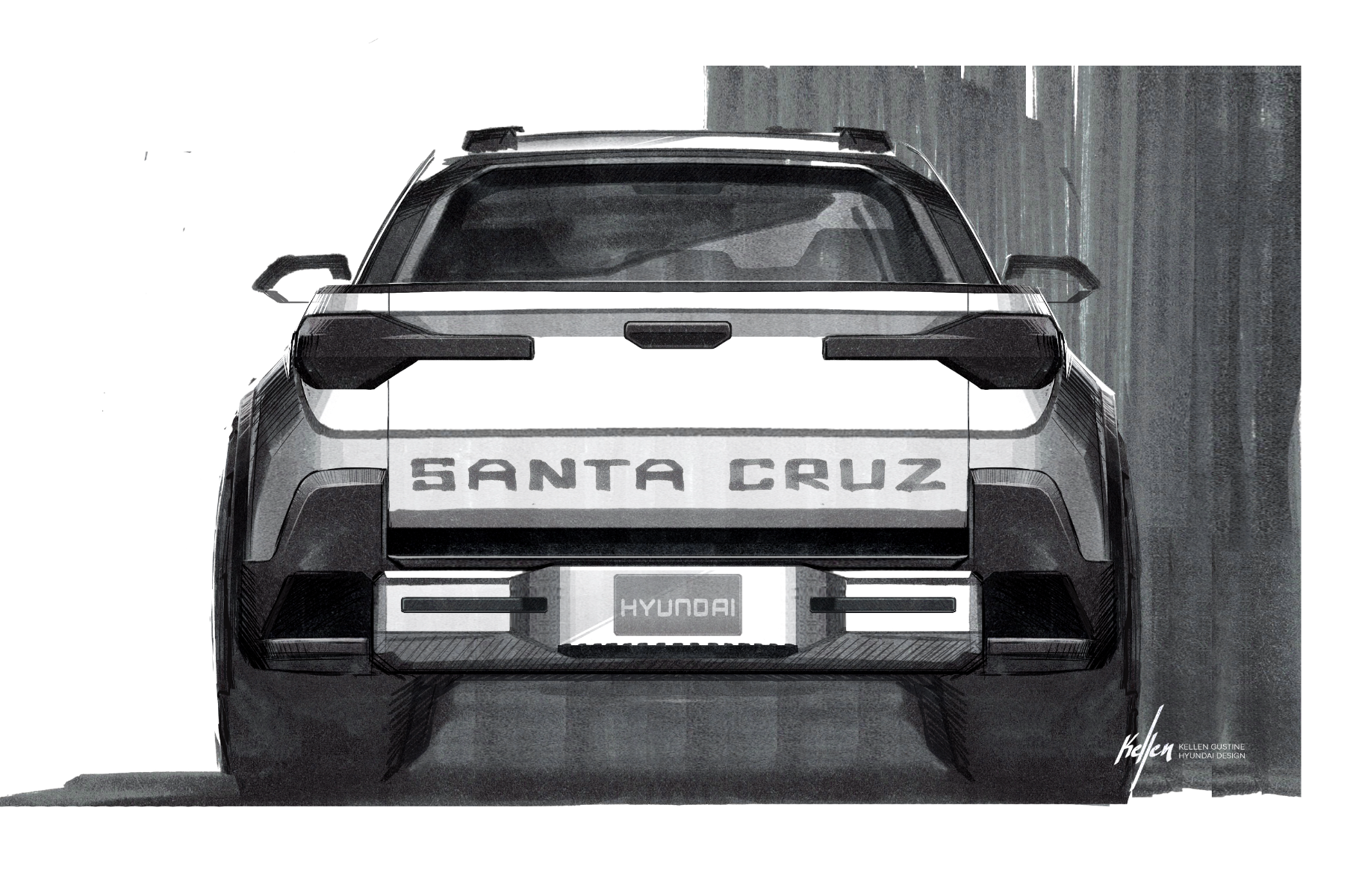 Hyundai раскрыла дату премьеры обновленного пикапа Santa Cruz