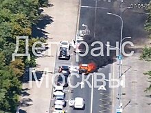 Автомобиль загорелся в Волоколамском тоннеле в Москве