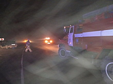 Четверо пострадали в лобовом ДТП двух легковушек