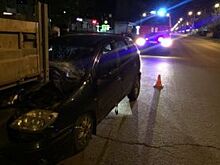 На проспекте Фрунзе иномарка влетела в «КамАЗ»