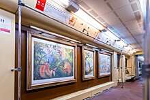 В столичной подземке курсирует поезд «Акварель» с работами анималистов из фондов Дарвиновского музея