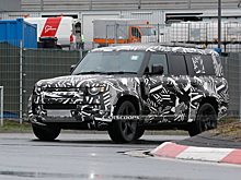 Фотошпионы запечатлели Land Rover Defender 130 2023 года увеличенного размера с двигателем V8