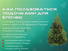 С 6 января в Самаре елки можно сдать на переработку